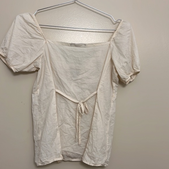 Brandy Melville cream bow top - Picture 3 of 3